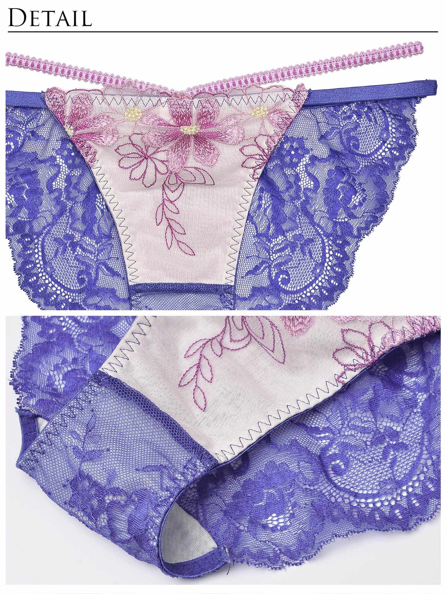 【Reinest】トゥインクルマーガレットペタルブラジャー&amp;バック透けフルバックショーツ