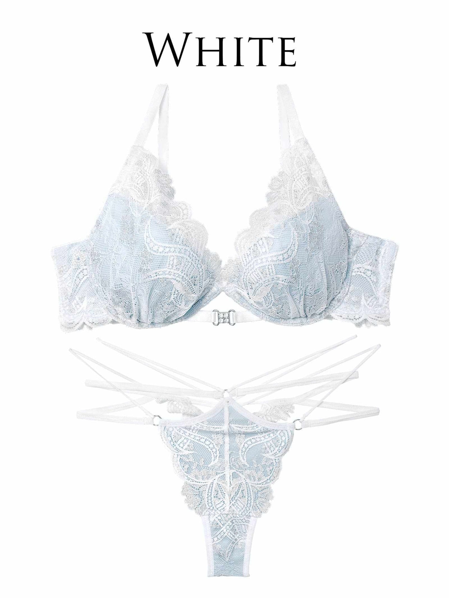 12/1新作!エレガントジュエルレースブラジャー&amp;バック透けTバックショーツ