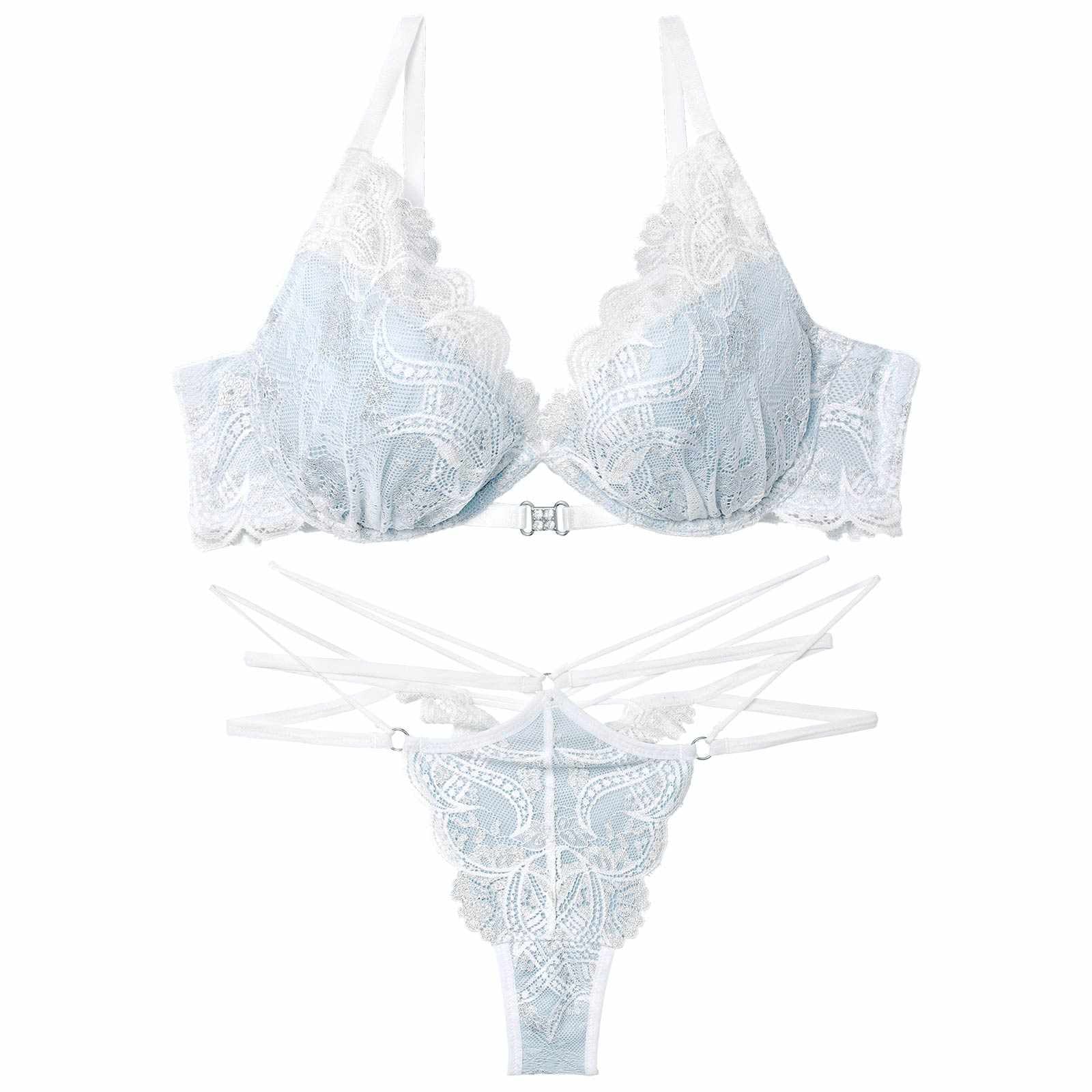 12/1新作!エレガントジュエルレースブラジャー&amp;バック透けTバックショーツ