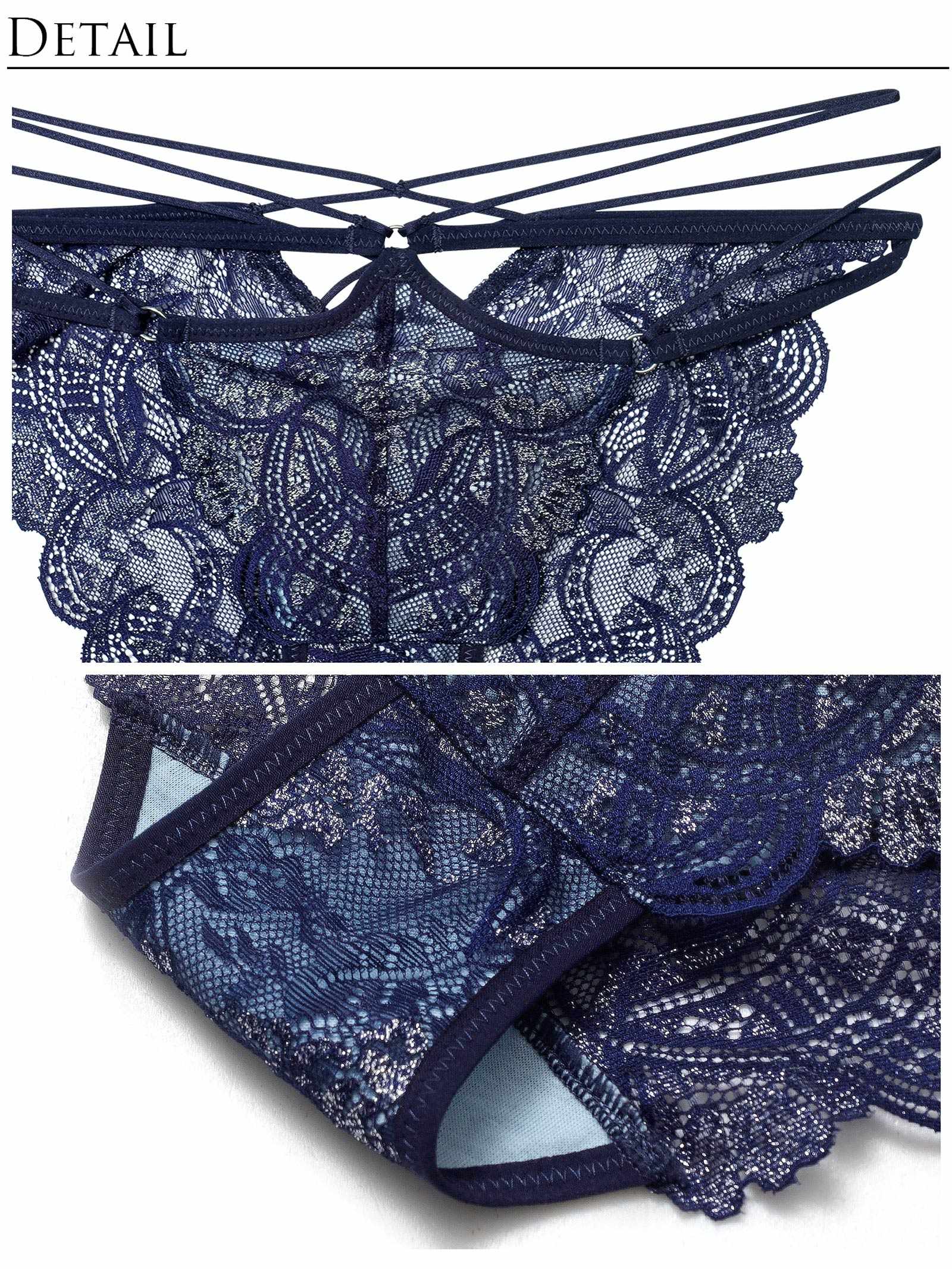 12/1新作!エレガントジュエルレースバック透け選べるショーツ[おそろいショーツ]