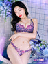 【Reinest】リュクスローズブーケブラジャー&バック透けフルバックショーツ