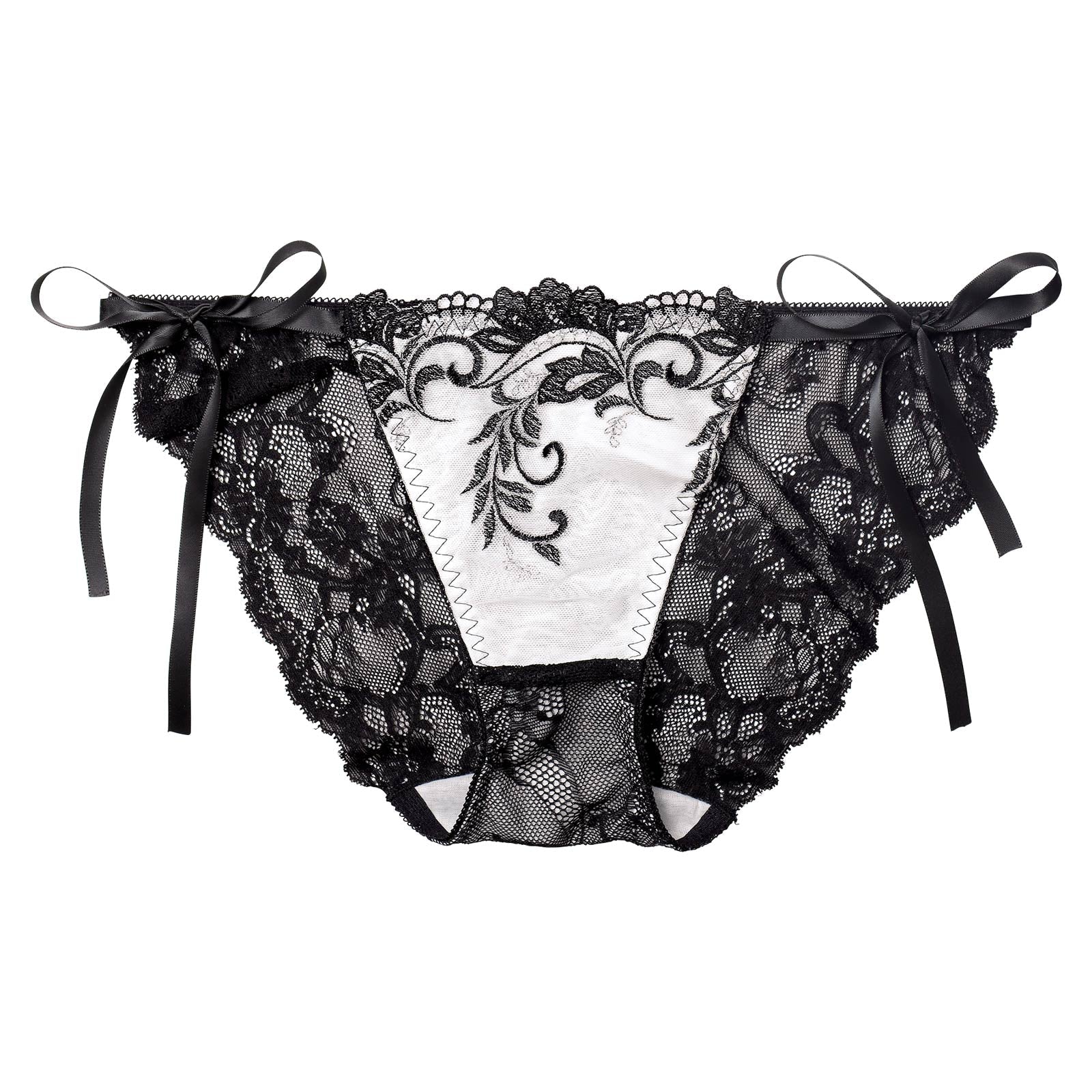 11/14新作!バロックリーフエンブロイダリーバック透け選べるショーツ[おそろいショーツ]