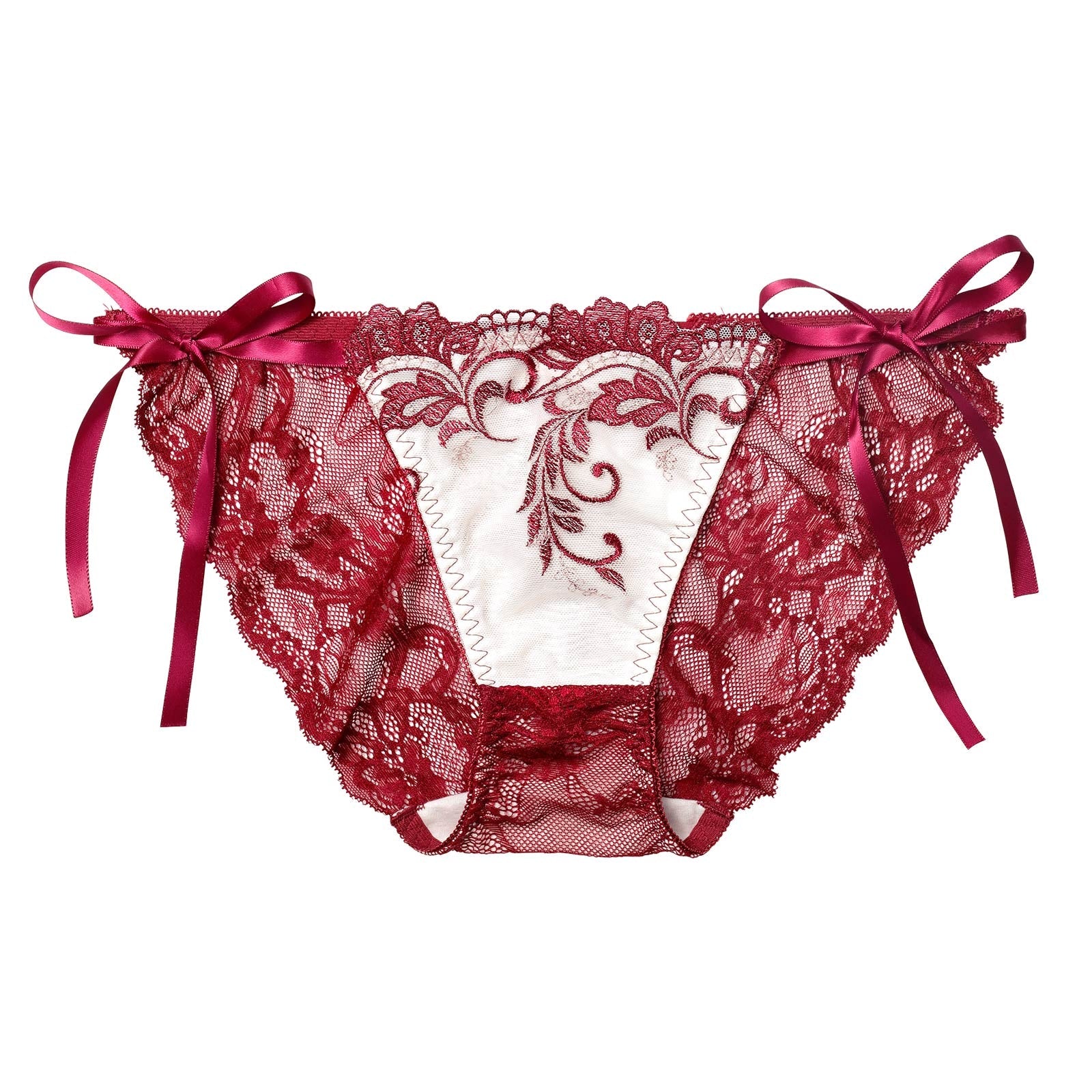 11/14新作!バロックリーフエンブロイダリーバック透け選べるショーツ[おそろいショーツ]