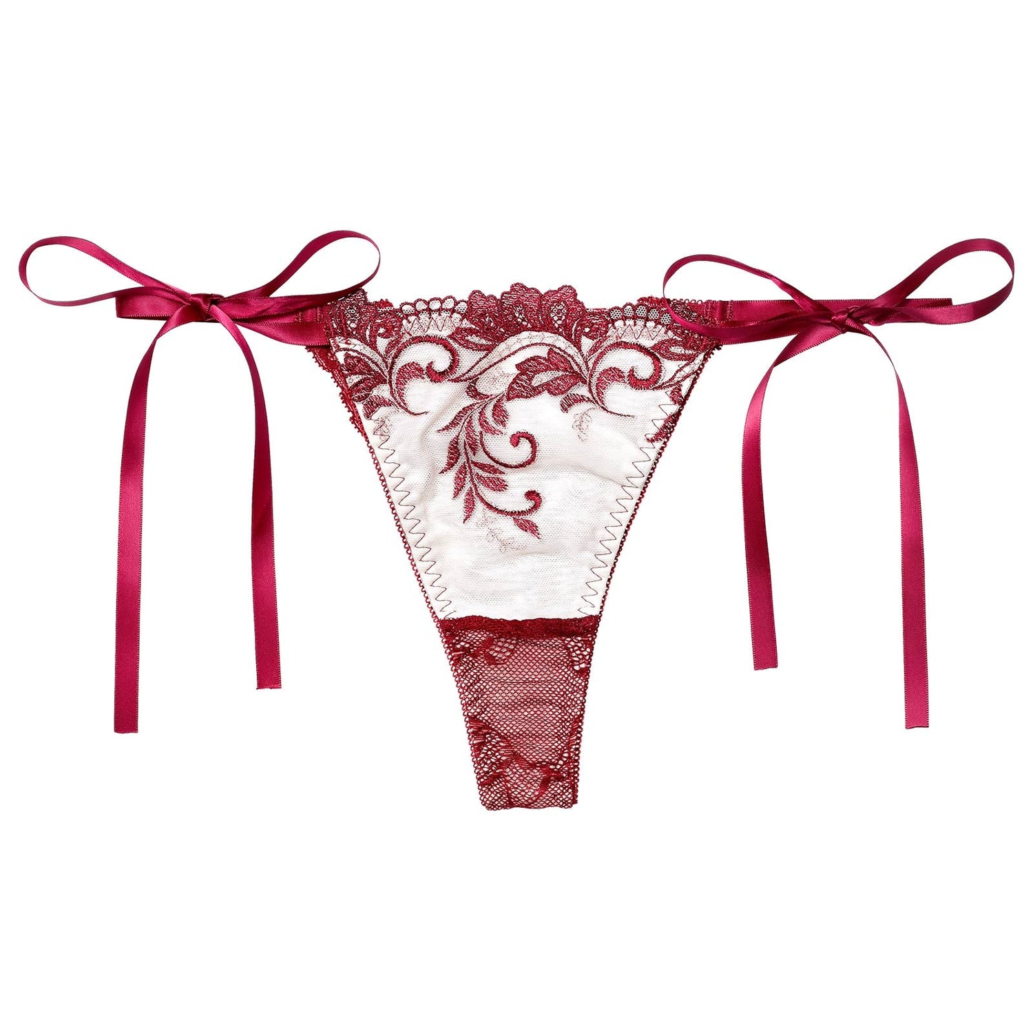 11/14新作!バロックリーフエンブロイダリーバック透け選べるショーツ[おそろいショーツ]