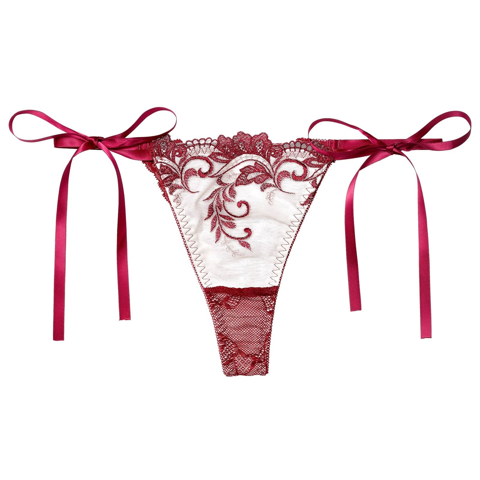 11/14新作!バロックリーフエンブロイダリーバック透け選べるショーツ[おそろいショーツ]