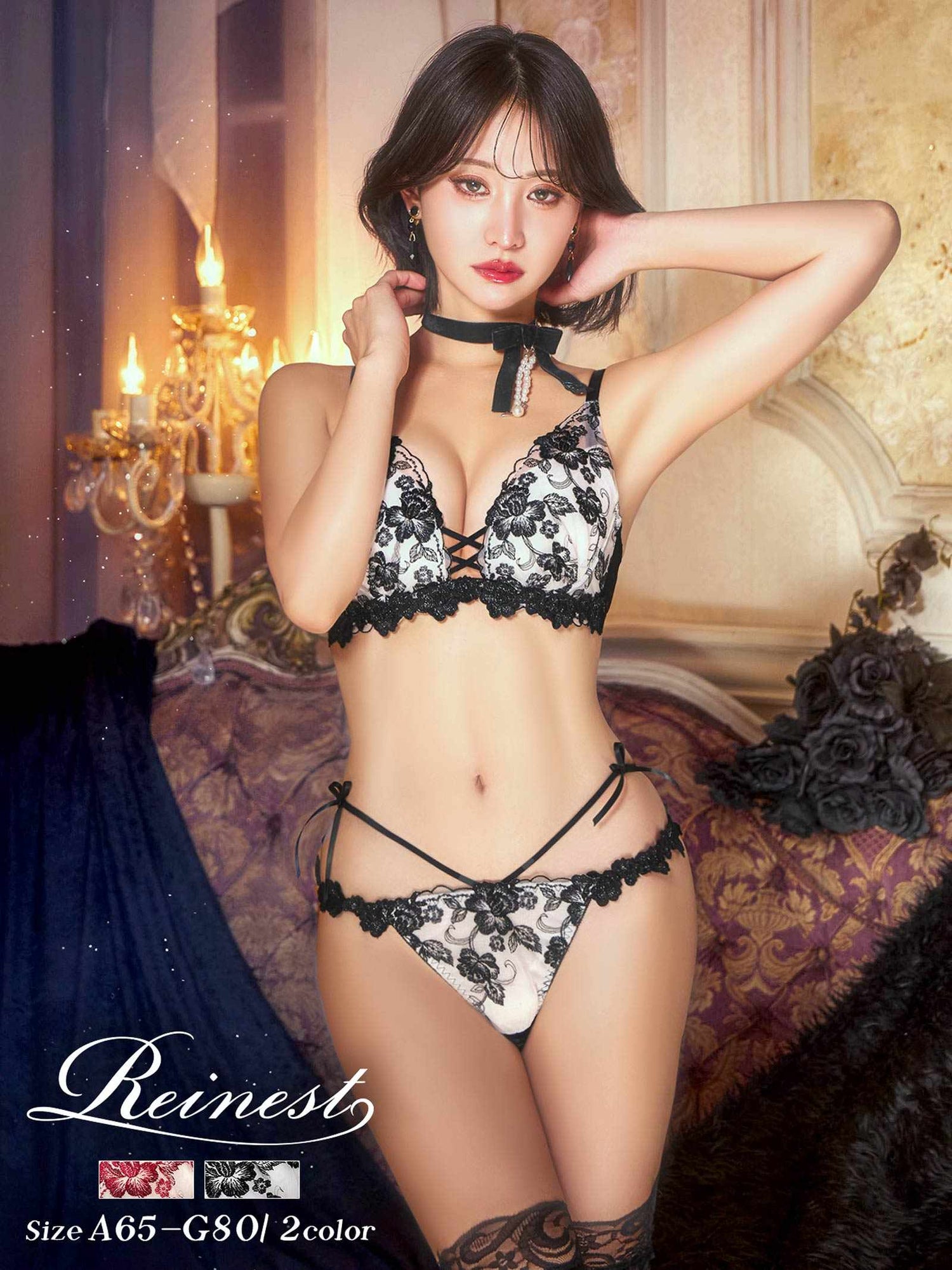 2/18新作!ラディアントブロッサムブラジャー&amp;バック透けフルバックショーツ