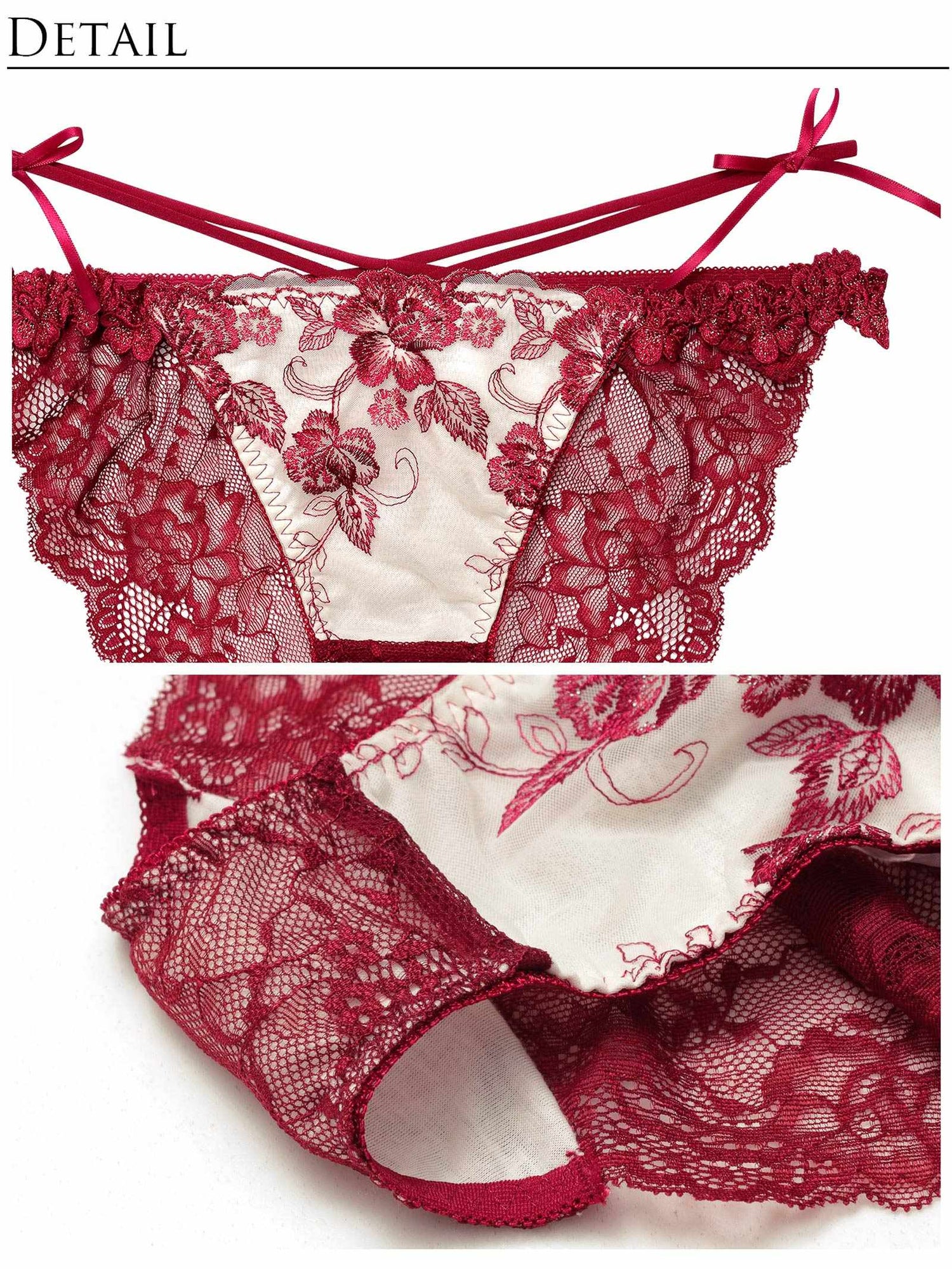 2/18新作!ラディアントブロッサムブラジャー&amp;バック透けフルバックショーツ