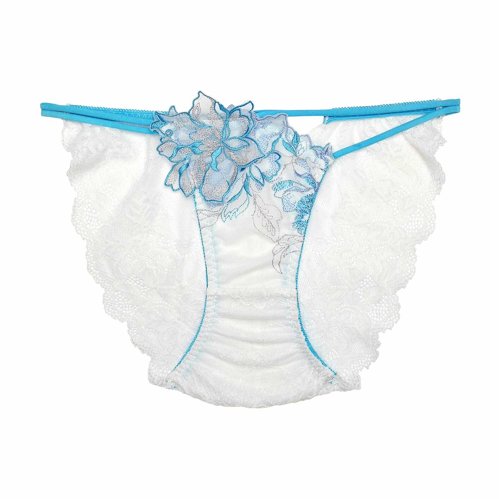 10/28再販!グラマーペタルエンブロイダリーバック透け選べるショーツ[おそろいショーツ]