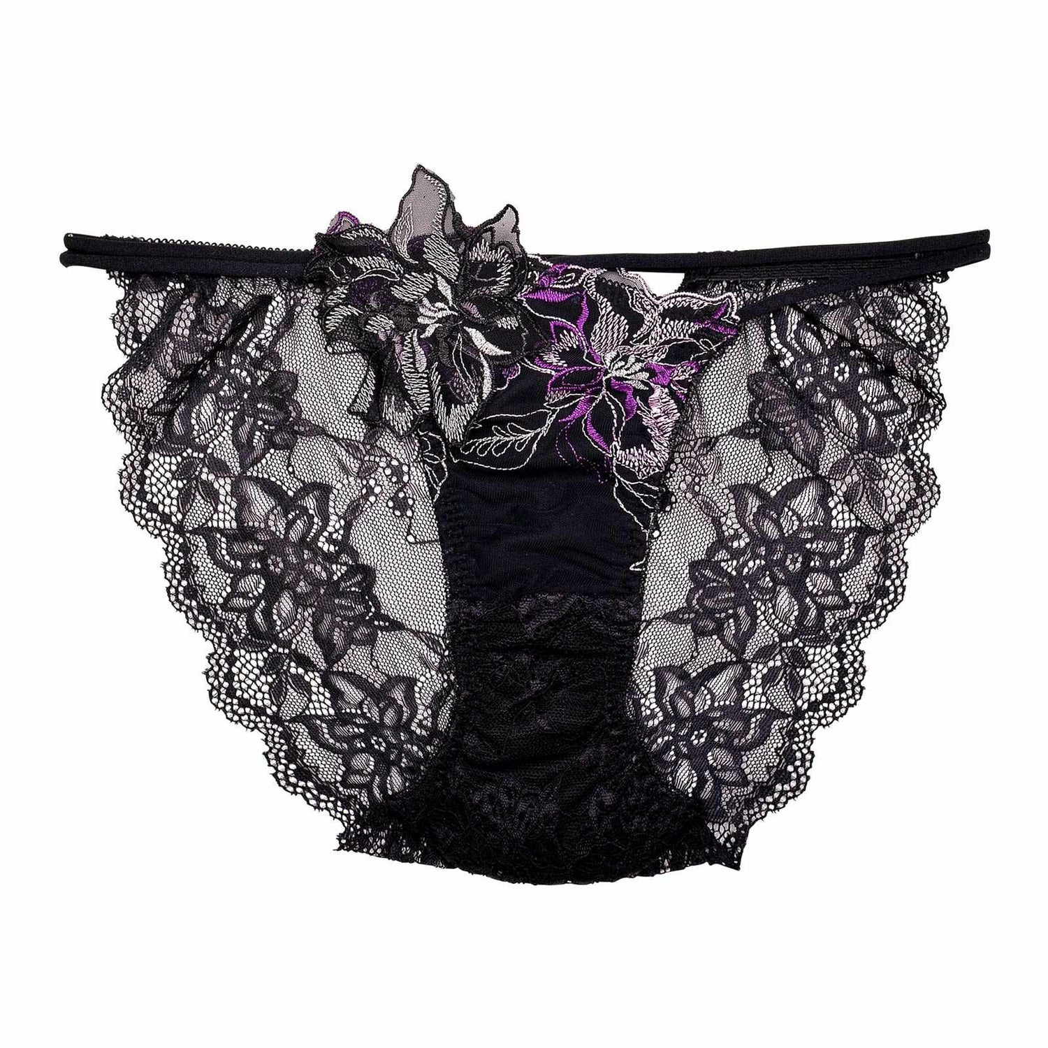 10/28再販!グラマーペタルエンブロイダリーバック透け選べるショーツ[おそろいショーツ]