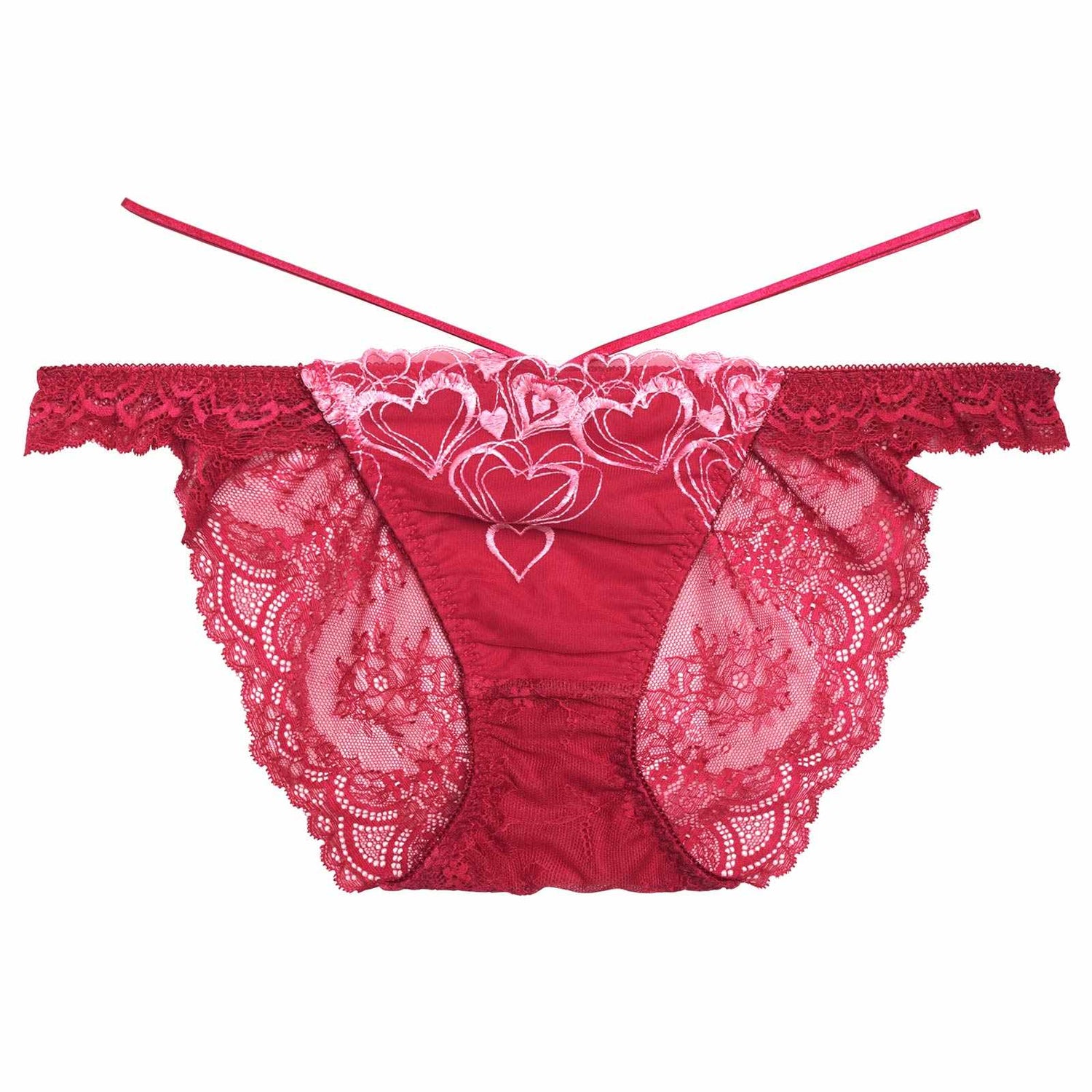 12/4再販!メルティーハートストリングバック透け選べるショーツ[おそろいショーツ]