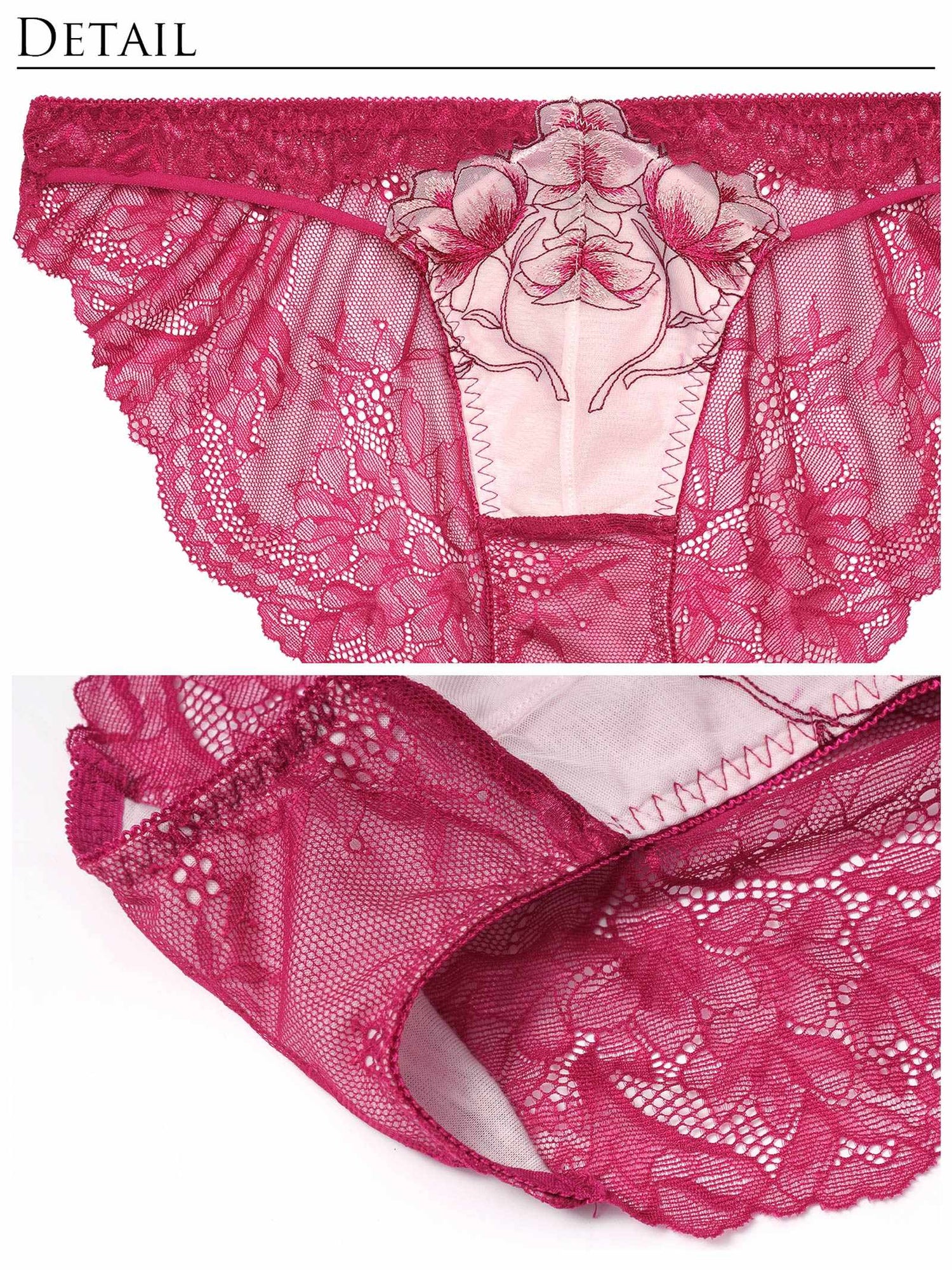 2/19新作!【Reinest】ラグジュアリーブライトペタルバック透け選べるショーツ[おそろいショーツ]