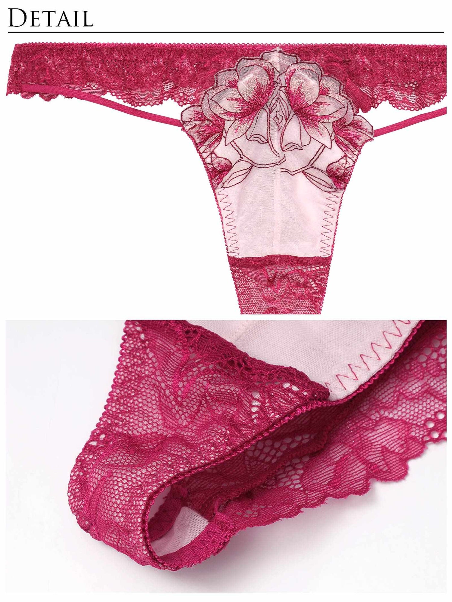 2/19新作!【Reinest】ラグジュアリーブライトペタルバック透け選べるショーツ[おそろいショーツ]