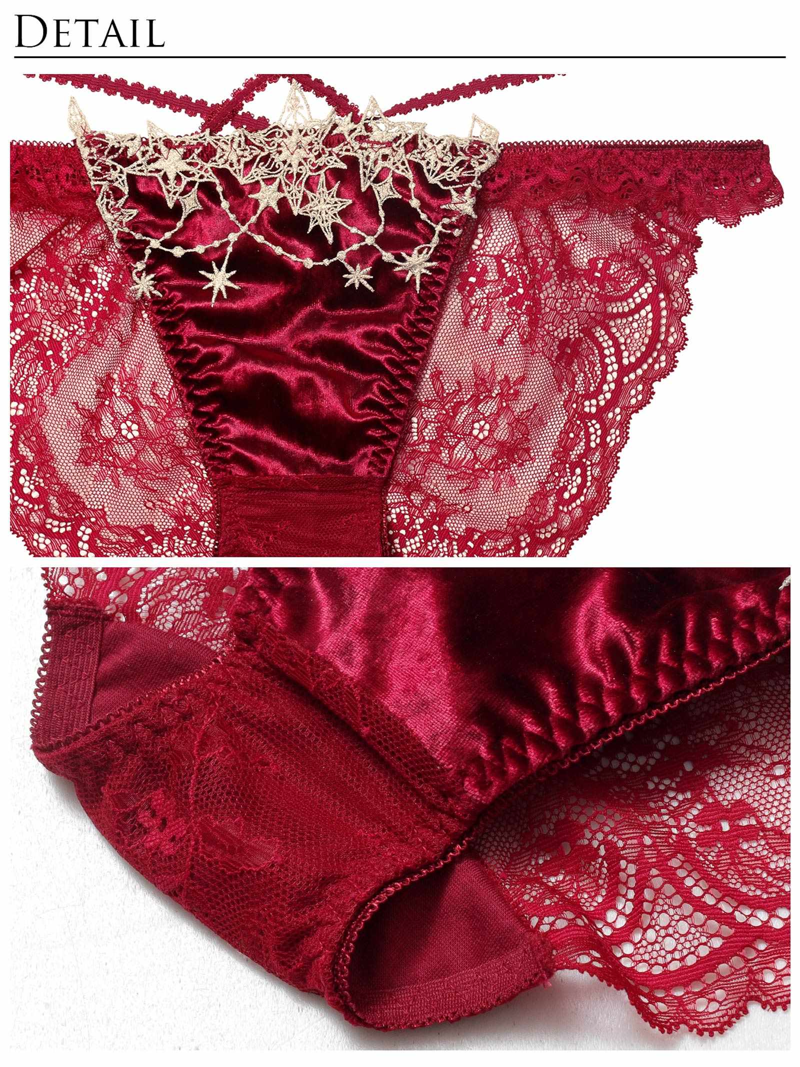 11/7新作!ノエルエトワールコードブラジャー&amp;バック透けフルバックショーツ