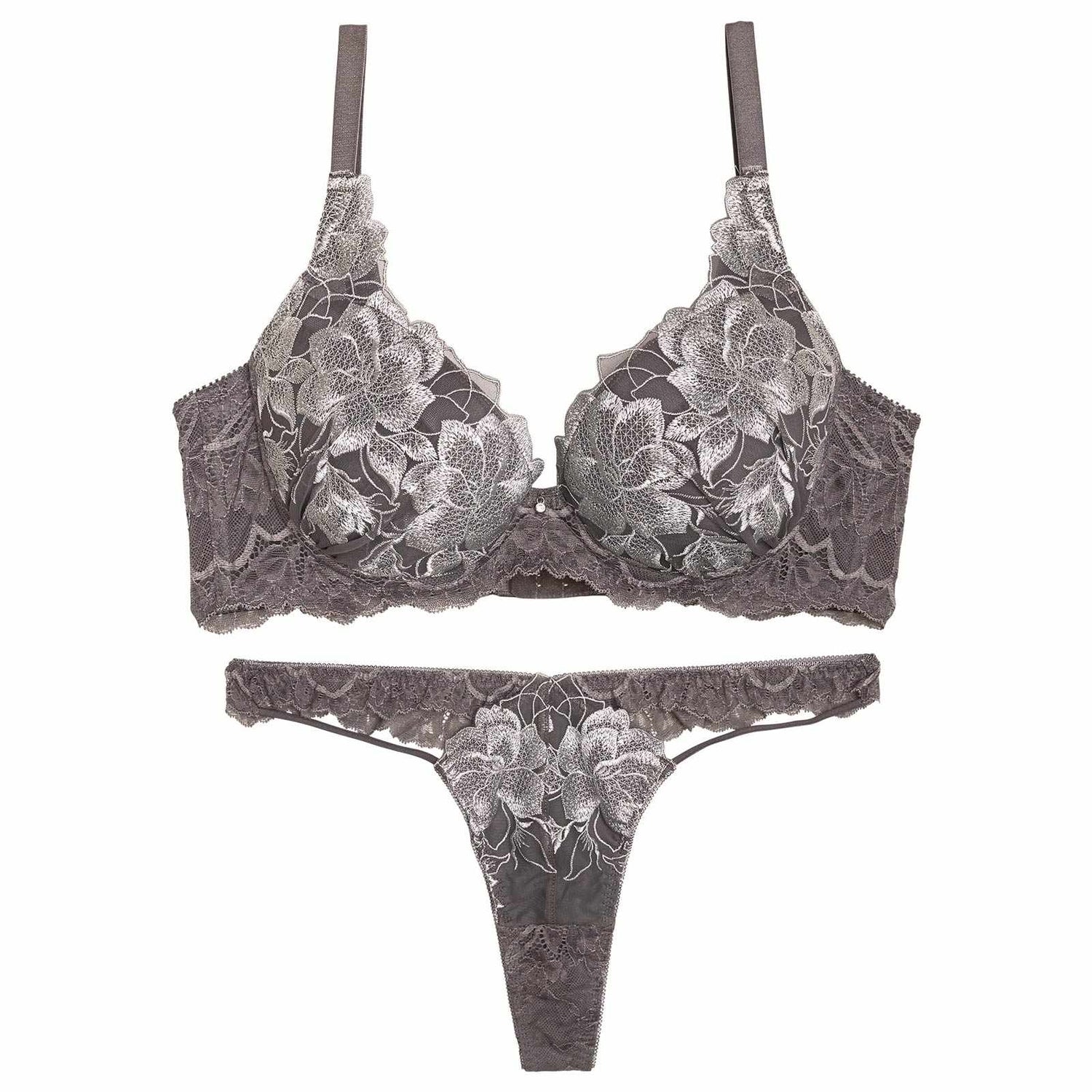 11/21新作!グラマラスピオニーカットストリング育乳脇高★魔法のブラジャー&amp;バック透けTバックショーツ