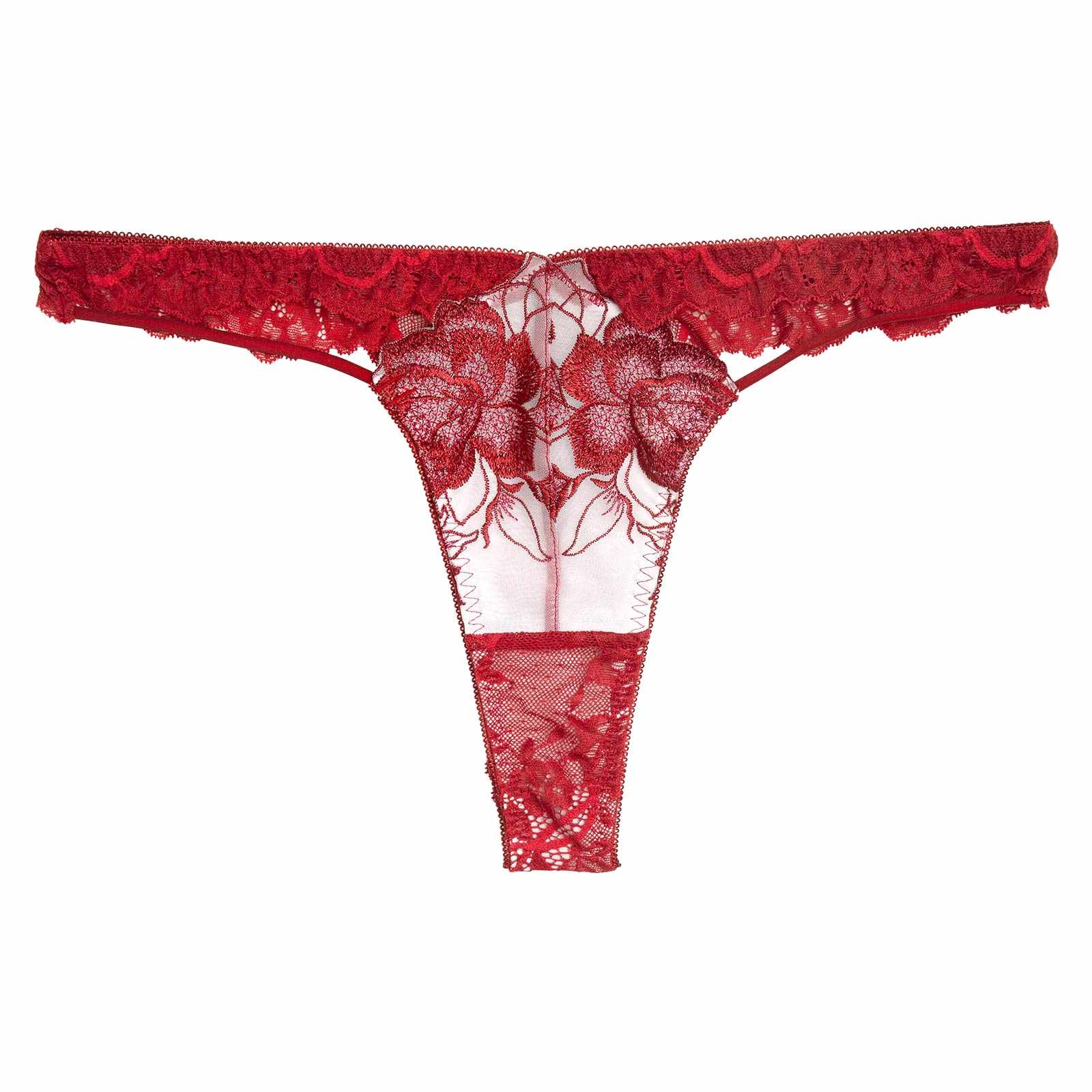 11/21新作!グラマラスピオニーカットストリングバック透け選べるショーツ[おそろいショーツ]