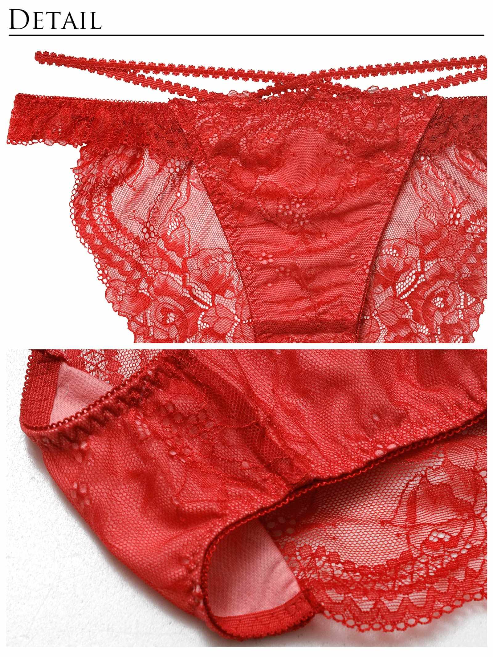 12/10新作!マジェスティックコードレースブラジャー&amp;バック透けフルバックショーツ