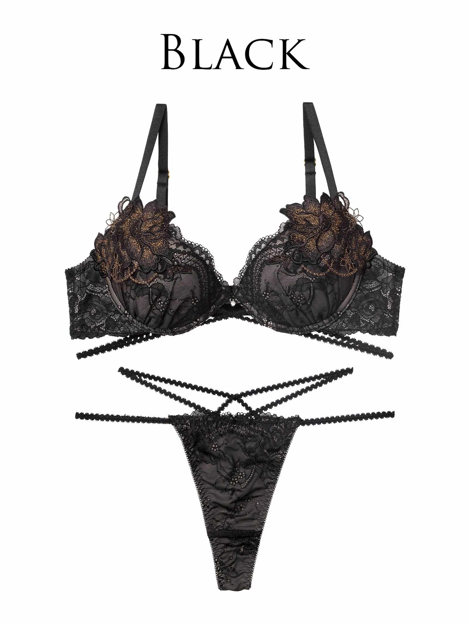 12/10新作!マジェスティックコードレースブラジャー&amp;バック透けTバックショーツ