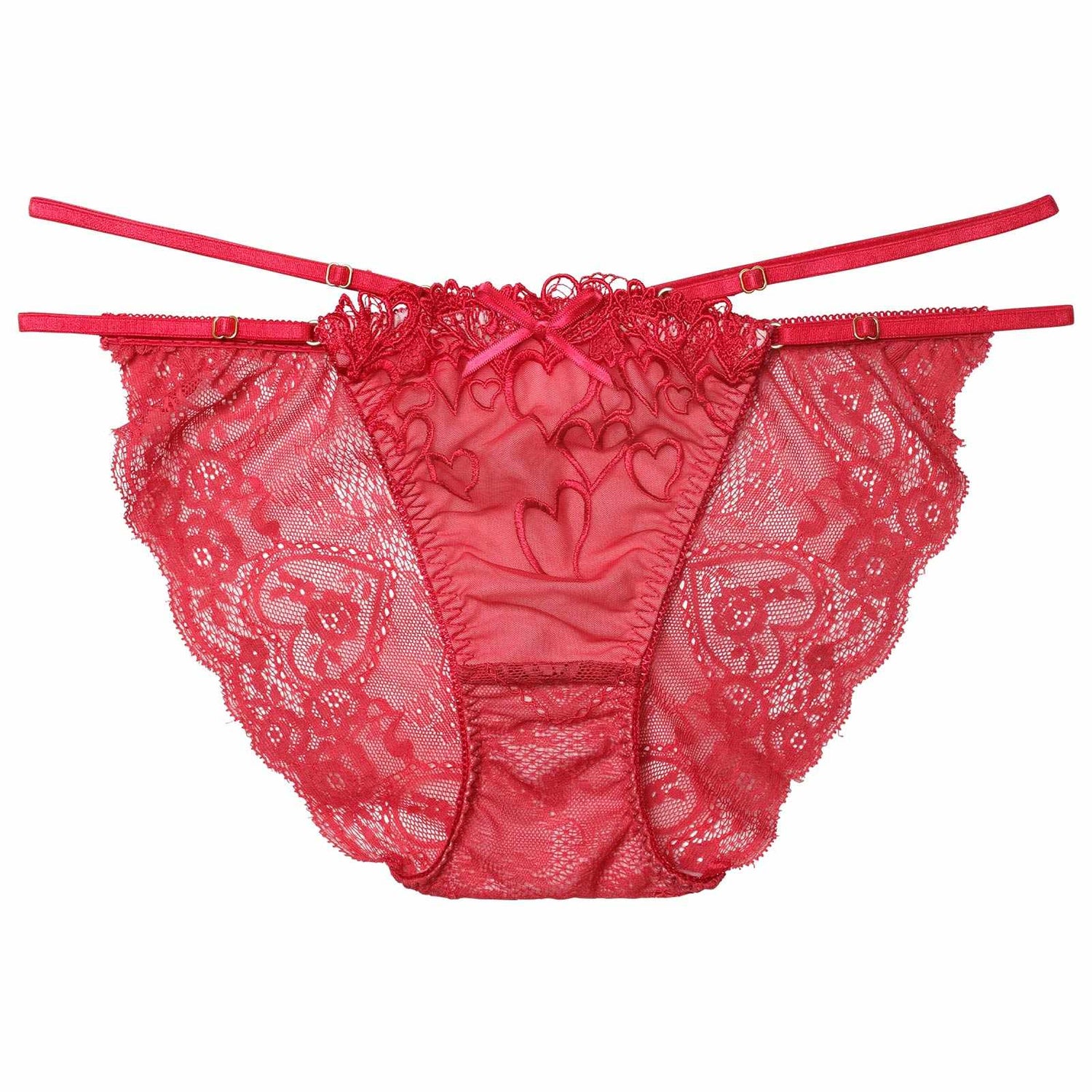 1/14新作!スピンドルクイーンハートバック透け選べるショーツ[おそろいショーツ]