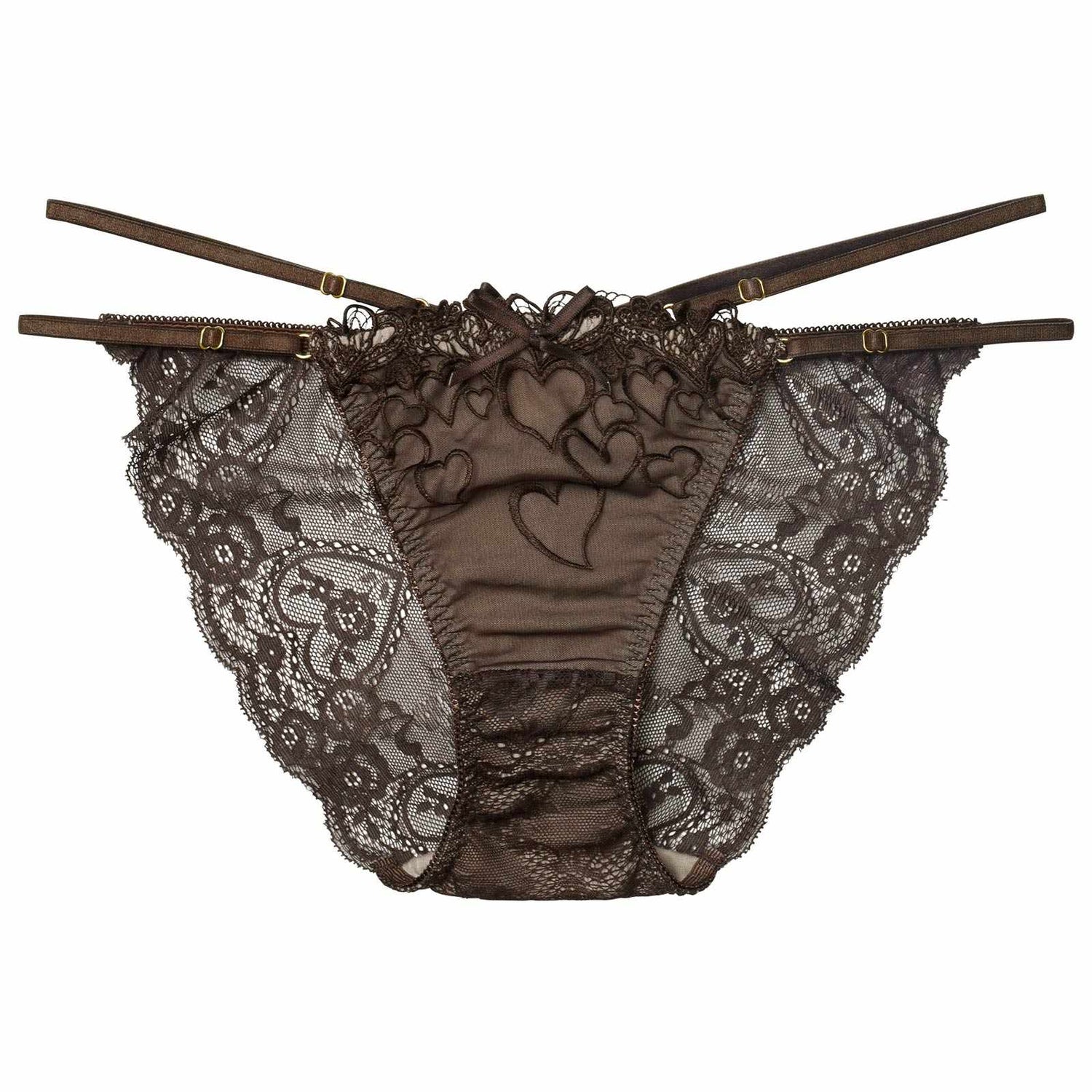 1/14新作!スピンドルクイーンハートバック透け選べるショーツ[おそろいショーツ]