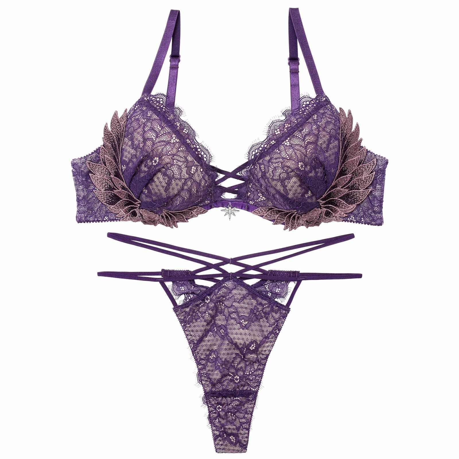 12/22新作!グラマラスフェザーローズブラジャー＆バック透けTバックショーツ