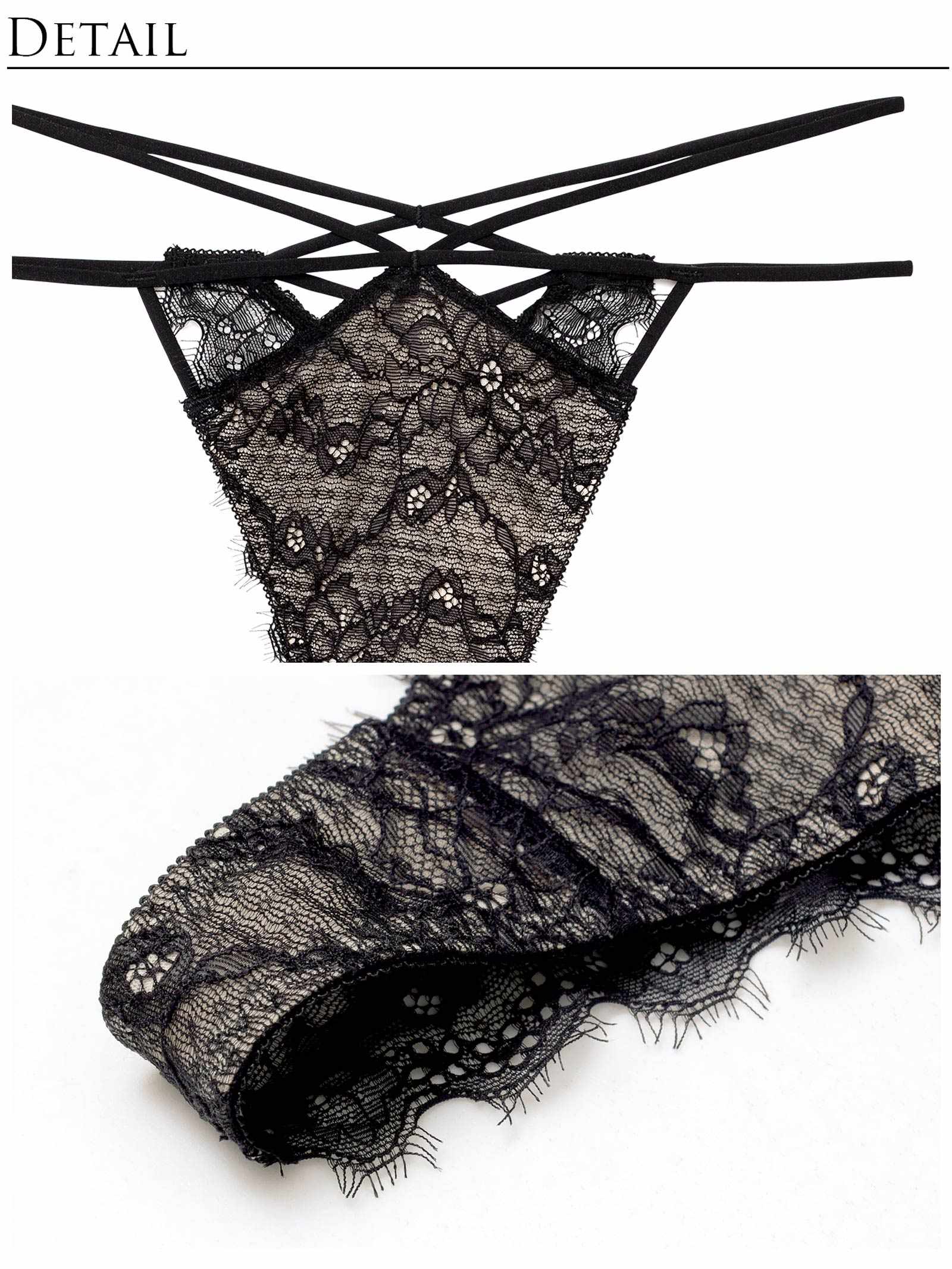 12/22新作!グラマラスフェザーローズバック透け選べるショーツ[おそろいショーツ]