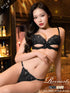 9/2新作!ロイヤルアイビーレースブラジャー&バック透けTバックショーツ